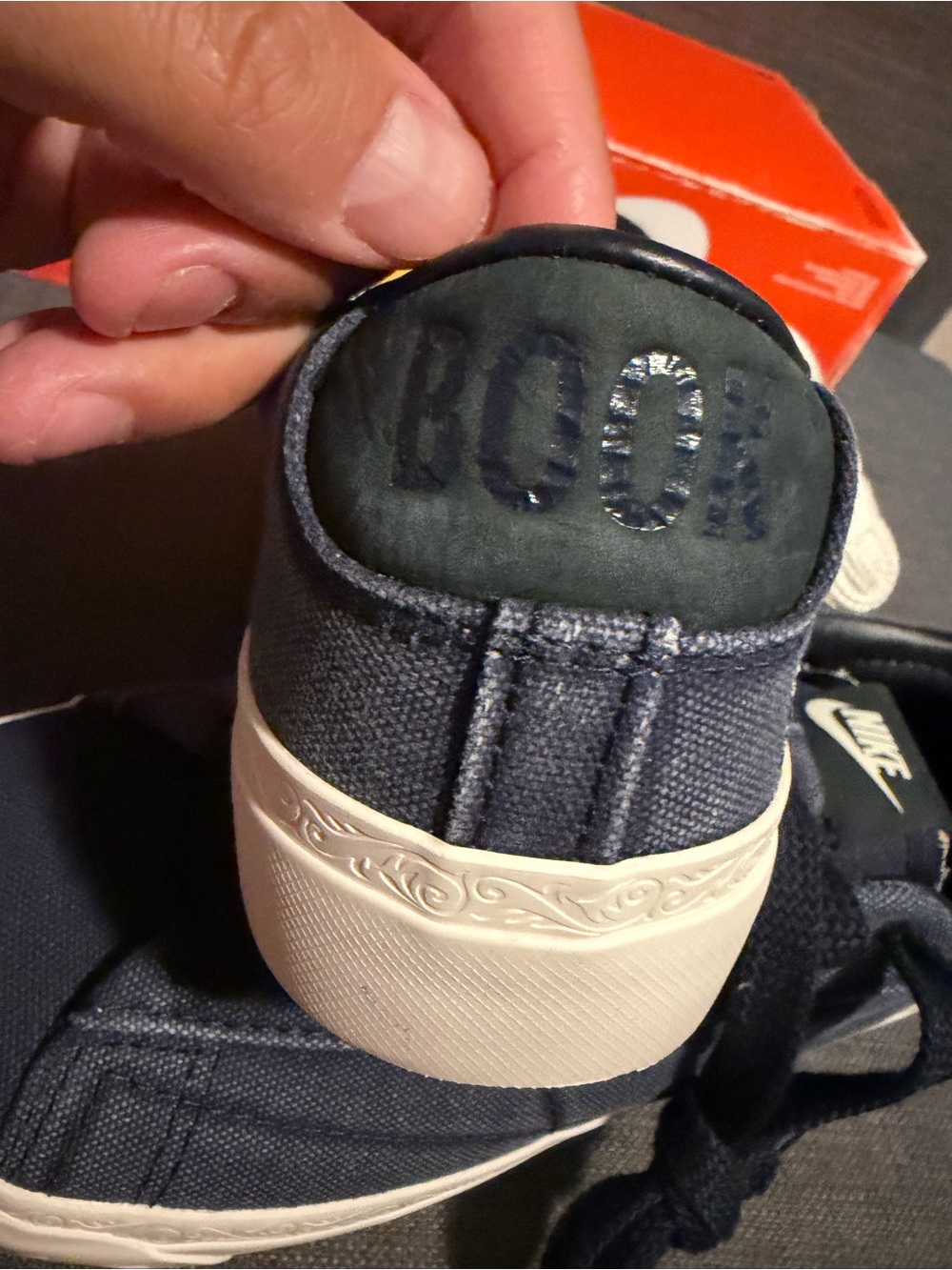 Size 10.5 - Devin Booker x Nike Blazer Low Detroit Tigers Pack - College Navy - Picture 8 of 9